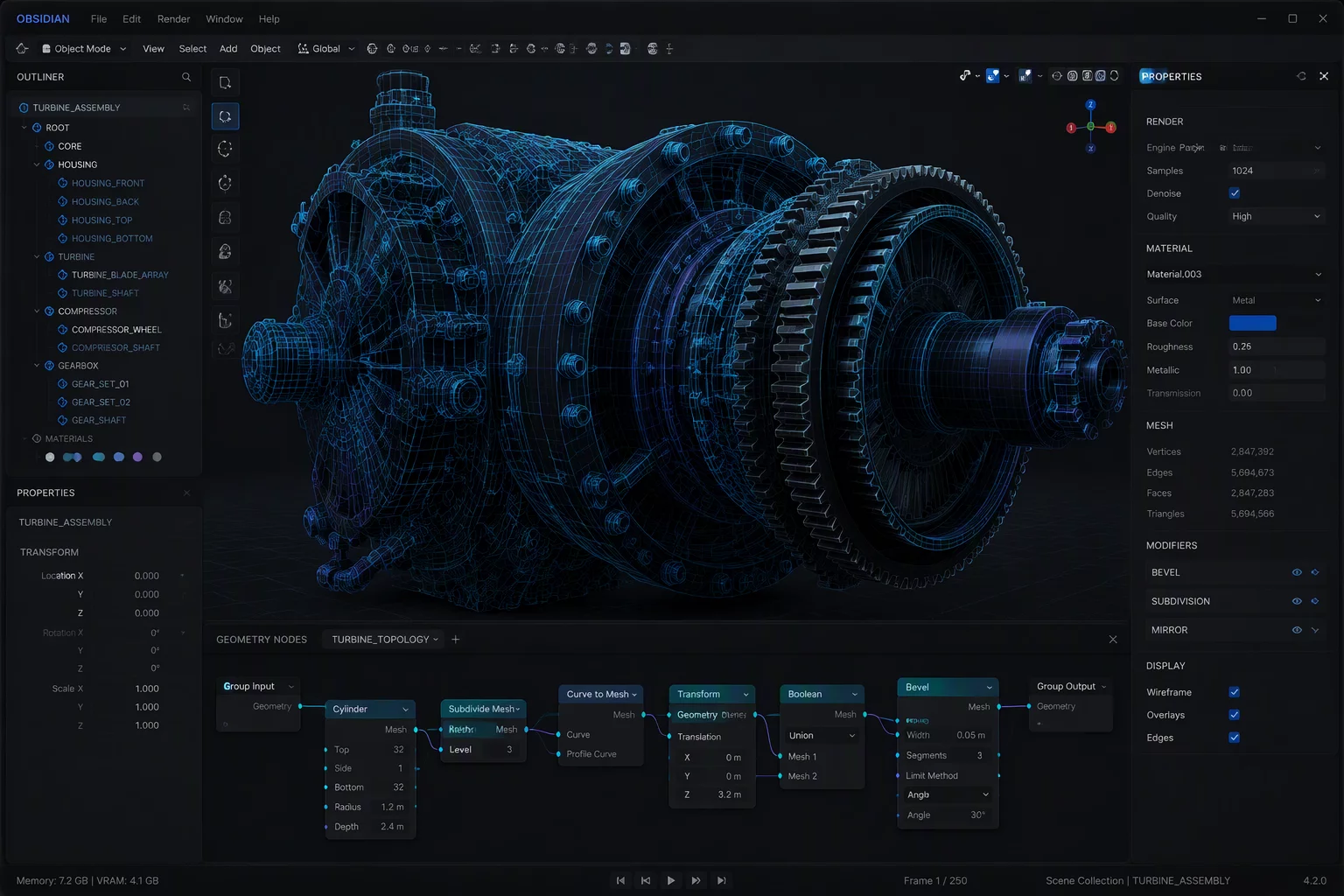 BLamdeer 3D Pipeline Viewport